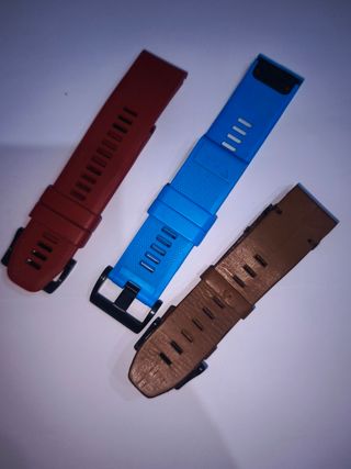 Correas Garmin fenix 3 HR - Azul y Roja