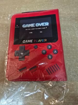 Album Game Boy Rojo con cremallera para cartas