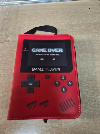 Album Game Boy Rojo con cremallera para cartas