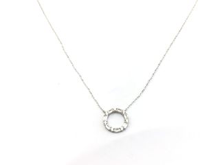 collar plata 925mm con piedra con circonita 19 5cm