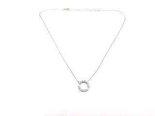 collar plata 925mm con piedra con circonita 19 5cm