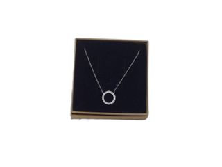 collar plata 925mm con piedra con circonita 19 5cm