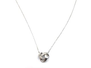 collar plata 925mm con piedra con circonita 19 5cm