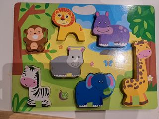 Puzzles animales de madera