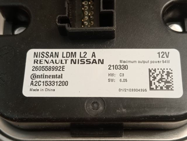 Unidad LED Nissan Juke 260558992E y L9071690