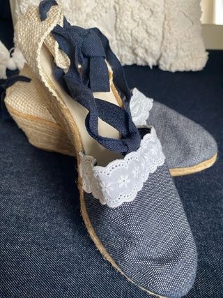 Alpargatas esparto azul marino