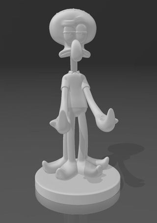 Soporte Mando Calamardo de Bob Esponja Pintado