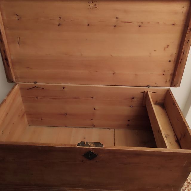 Arca madera antigua restaurar