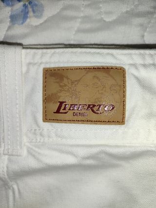 Minifalda blanca Liberto talla M