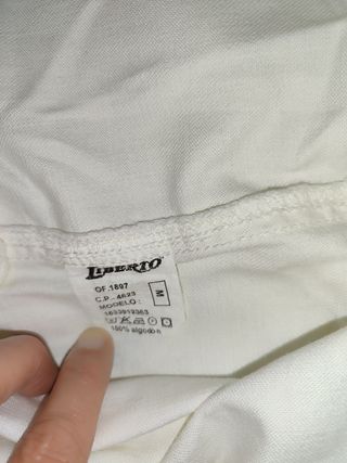 Minifalda blanca Liberto talla M