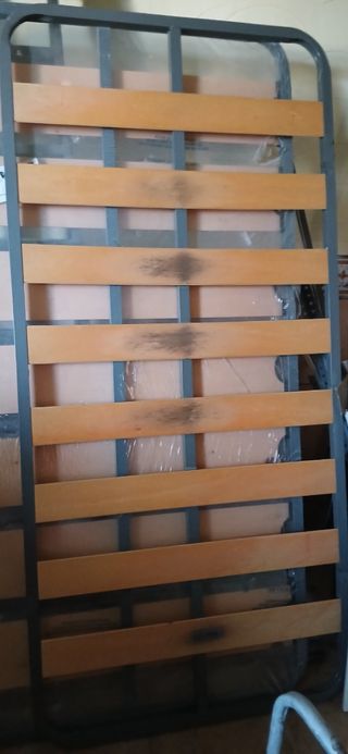 Somier 90cm - Gris metalico