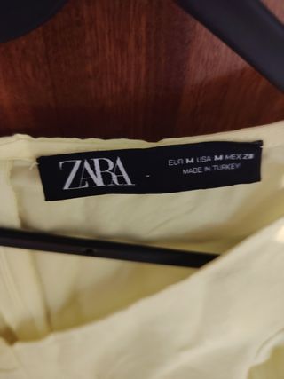 Vestido Zara amarillo