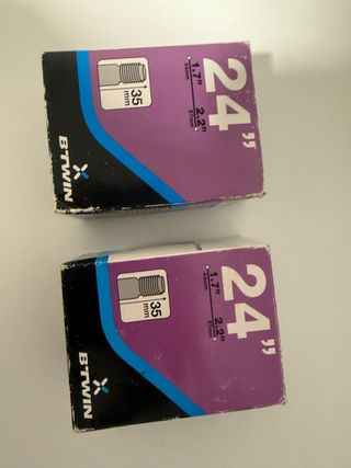 2 Cámaras bici 24" B'Twin