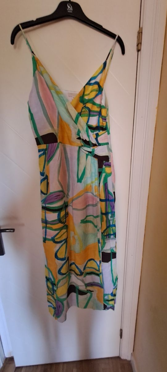 Vestido largo HM multicolor