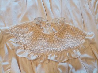 Vestido novia vintage beige