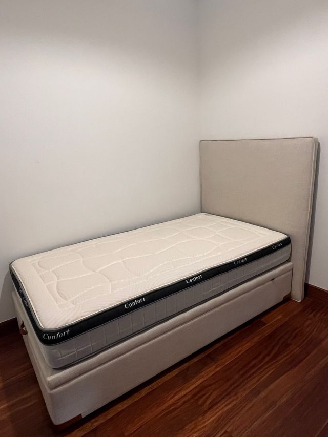 Divano letto beige 105x190