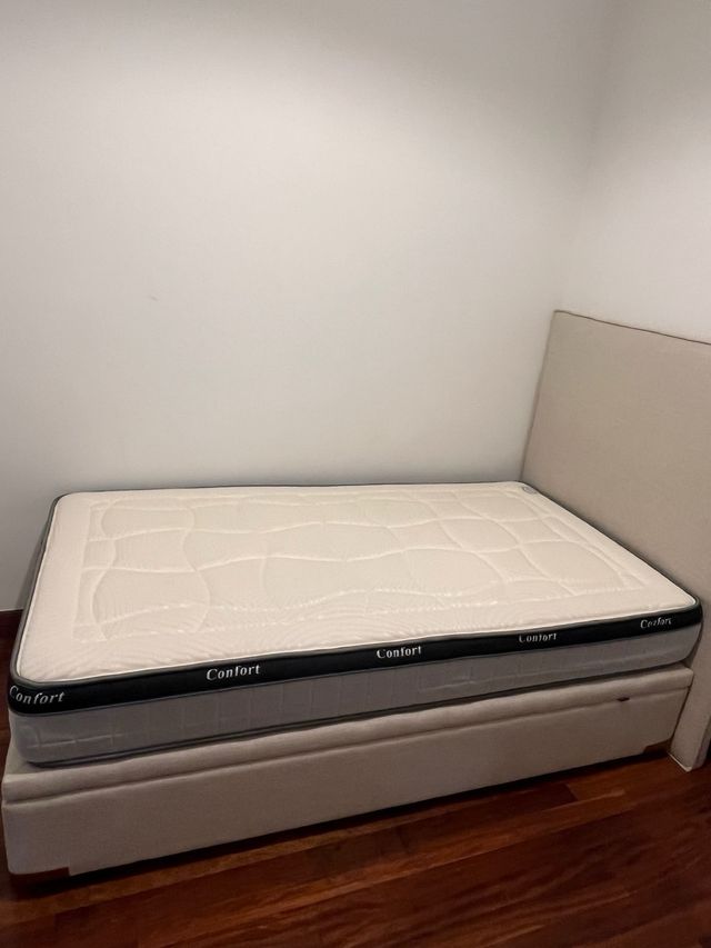 Divano letto beige 105x190