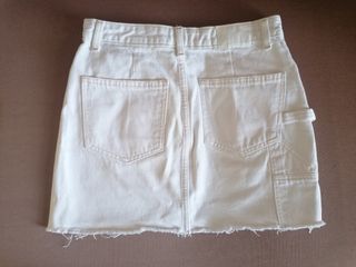 Minifalda vaquera blanca