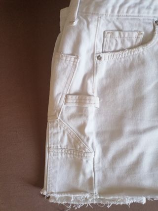 Minifalda vaquera blanca