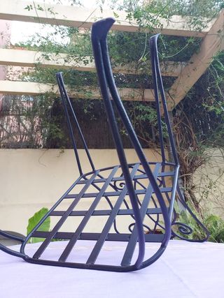 SEDIE IN FERRO FORGIATO CON SEDILE QUADRATO PER ESTERNO