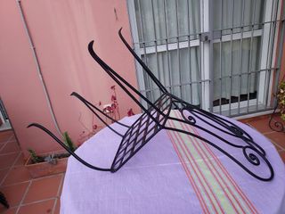 SEDIE IN FERRO FORGIATO CON SEDILE QUADRATO PER ESTERNO