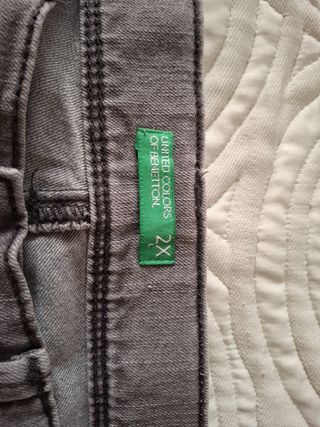 Bermudas Benetton niño - Gris - Talla L