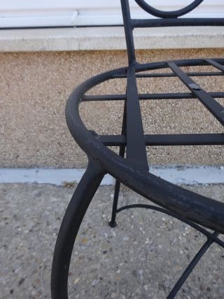 SEDIE IN FERRO FORGIATO CON SEDILE TONDEGGIANTE PER ESTERNO