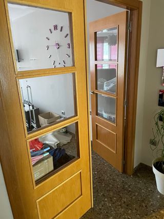 Puertas madera maciza