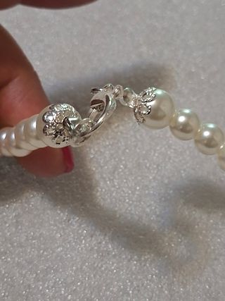 Collana perle bianche