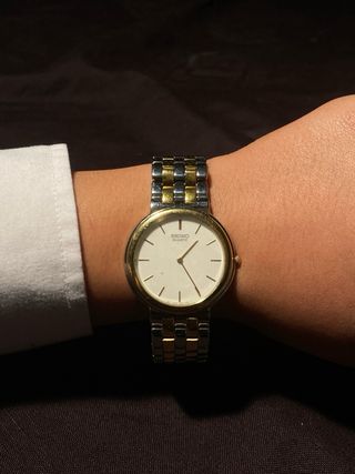 Reloj Seiko Quartz Clásico Bicolor