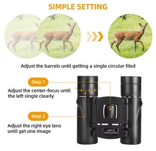 Mini Binoculares 100x22 ,de largo alcance