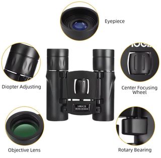 Mini Binoculares 100x22 ,de largo alcance