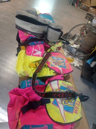 Lote Mochilas bici vintage Goofy infant+riñonera
