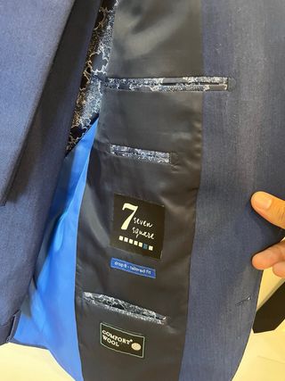 Trajes Azul y Azul Marino Hombre Talla 46 (M)