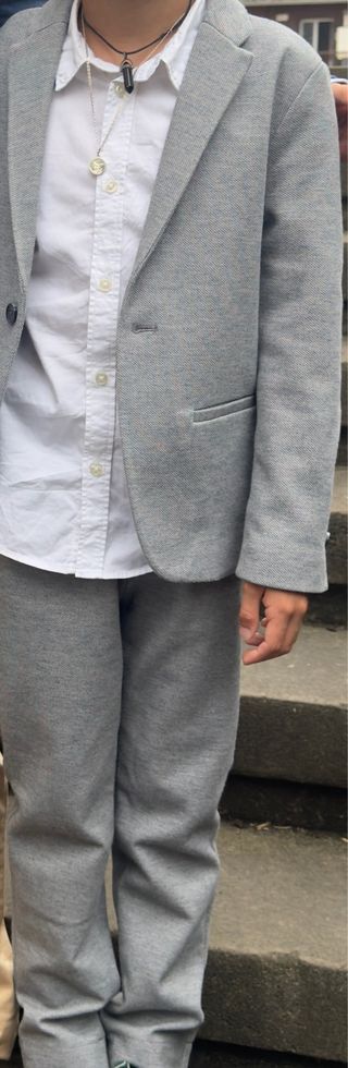 Traje niño zara - Gris - 3 piezas