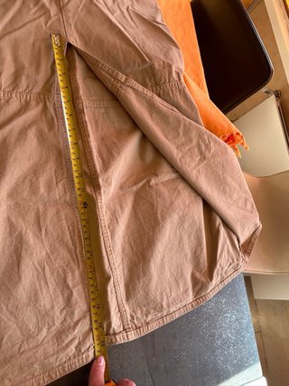 Falda larga beige