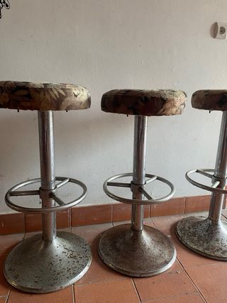 3 Taburetes altos Vintage