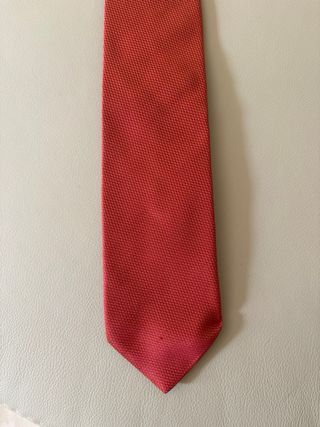 Cravatta rossa uomo seta
