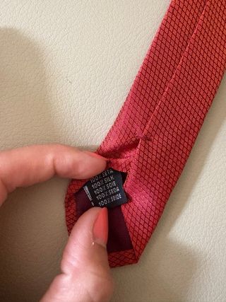 Cravatta rossa uomo seta