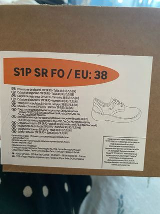 botas seguridad S1P SR FO 38