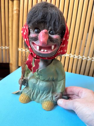 Strega Troll Figurina  Heico anni 60 Vintage
