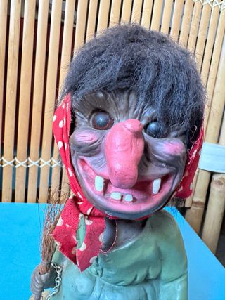 Strega Troll Figurina  Heico anni 60 Vintage