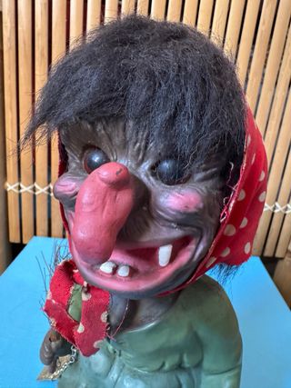 Strega Troll Figurina  Heico anni 60 Vintage