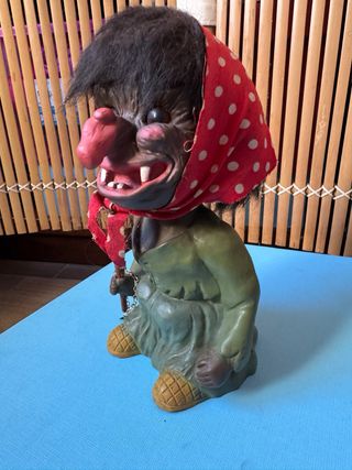 Strega Troll Figurina  Heico anni 60 Vintage