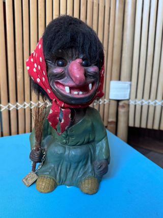 Strega Troll Figurina  Heico anni 60 Vintage