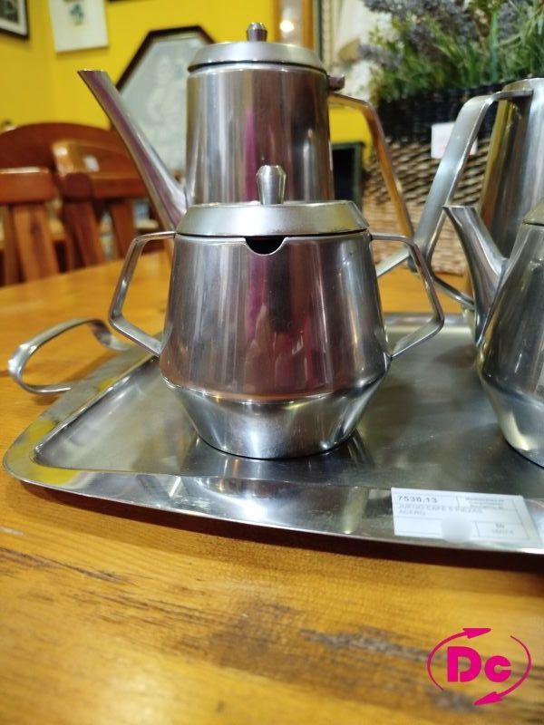 Juego Café Acero Inoxidable 5 piezas