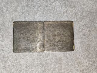 Antiguo tríptico religioso de metal escenas biblia