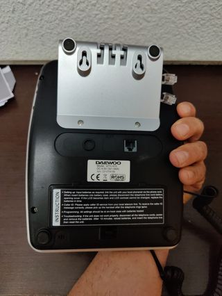 Teléfono Fijo Daewoo - Gris y Negro