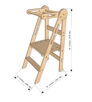 Torre aprendizaje Montessori plegable