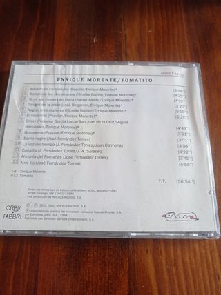 CD Arte Flamenco - Enrique Morente & Tomatito